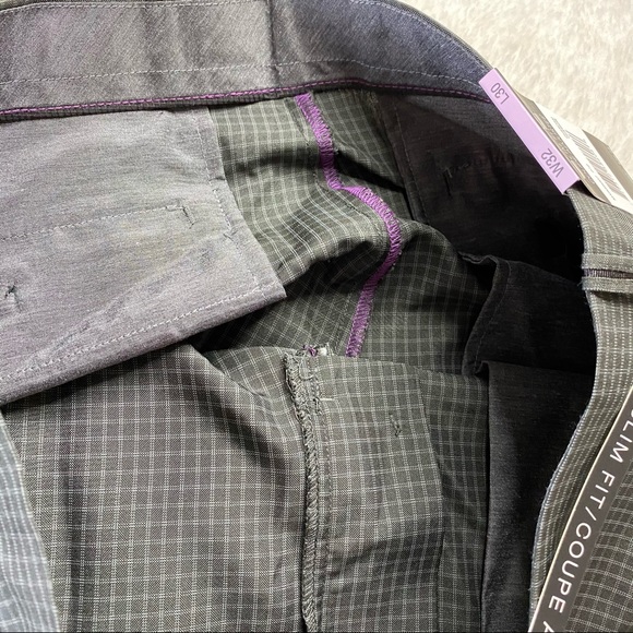 NEW Mondo Di Marco Black Slim Fit Mens Dress Pants - Picture 3 of 12